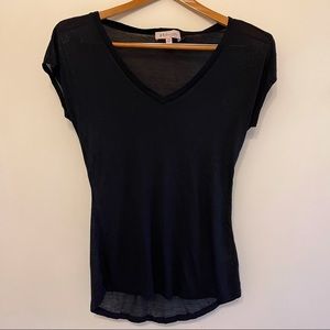 Philosophy Semi Sheer Shirt Size XS Black